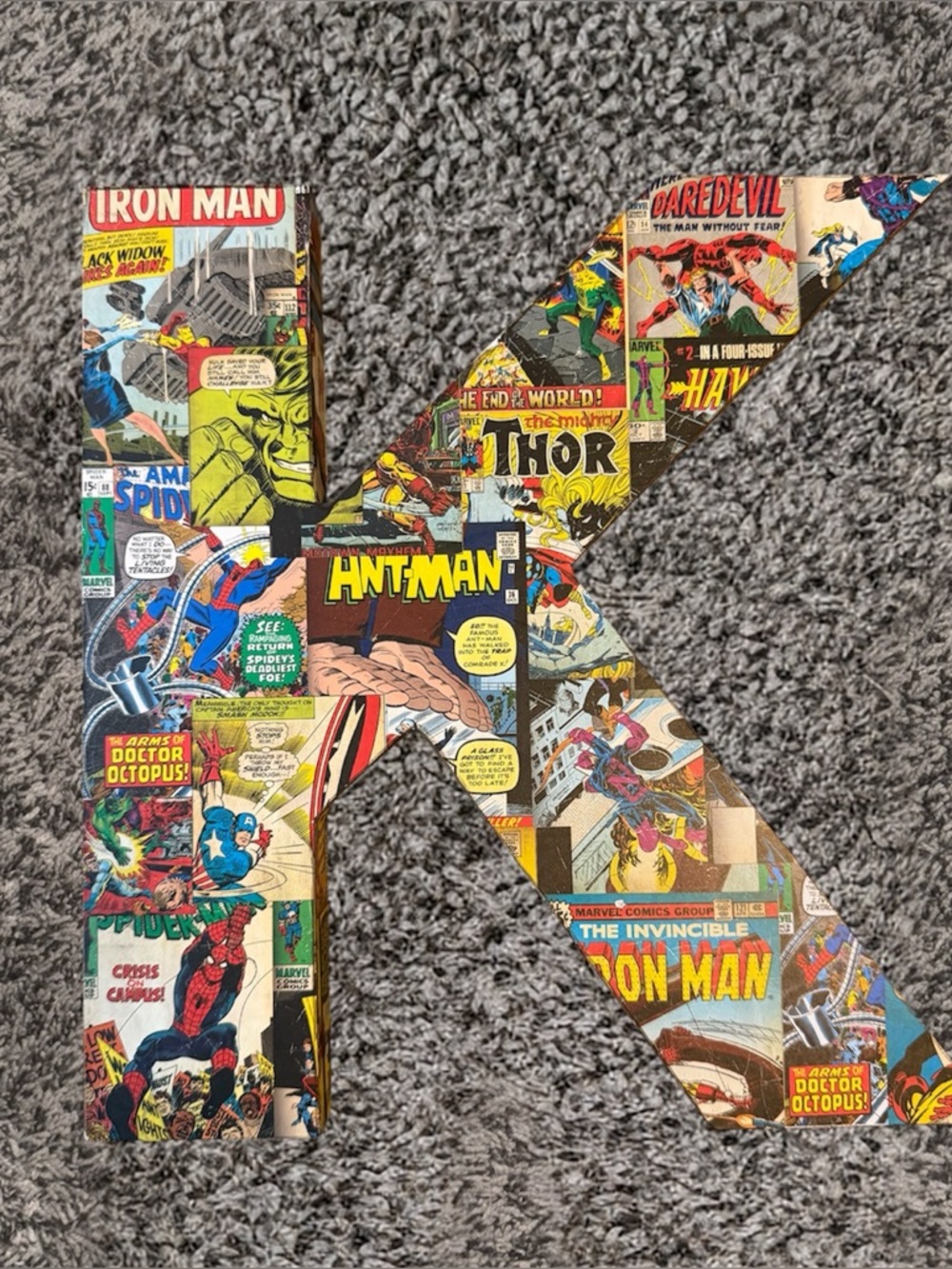 Marvel Comic Letter K